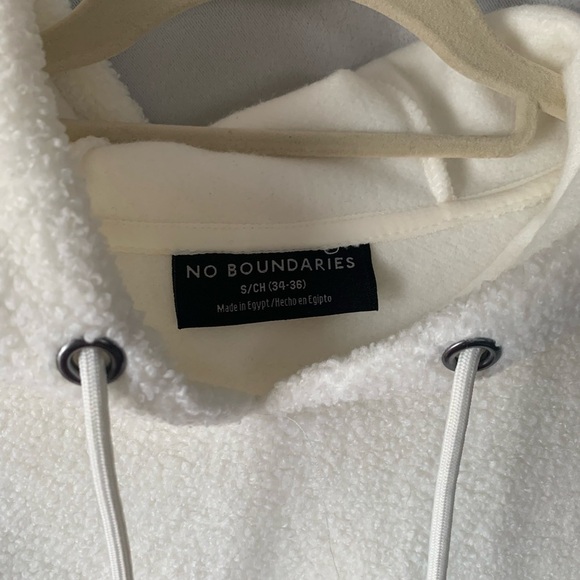 NWT Men’s Sherpa fuzzy cream soft pullover hoodie Small - Picture 4 of 9